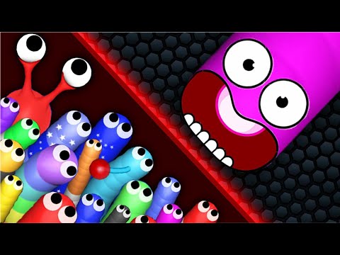 Slither.io Best Tiny Snake vs Giant Noob Snakes - Epic Slitherio Gameplay
