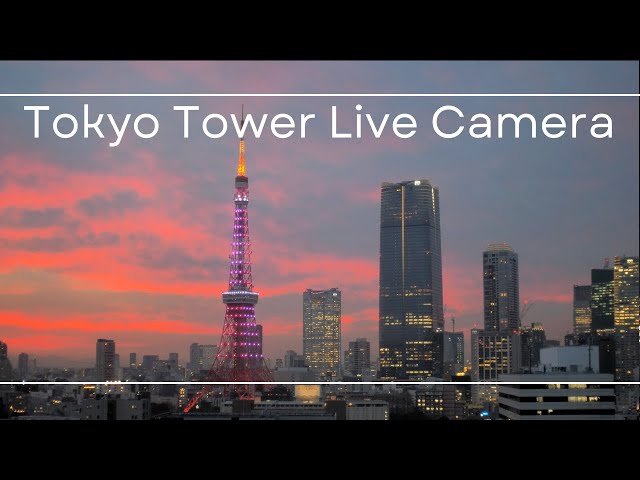 東京タワーと麻布台ヒルズ森JPタワー/Tokyo Tower and Roppongi Hills and Azabudai Hills cctv 監視器 即時交通資訊