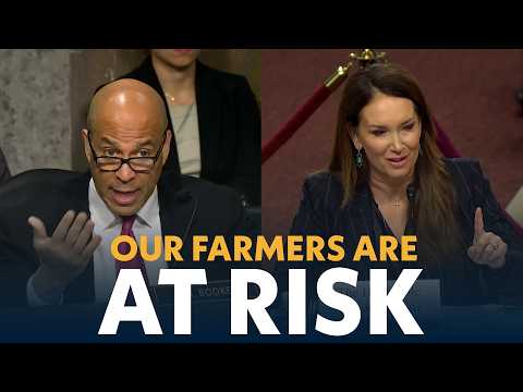 Senator Booker Questions Agriculture Secretary Rollins: "We are Failing our Farmers"