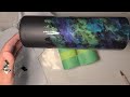 Northern Lights Epoxy Tumbler with Micas and Glow Powders
