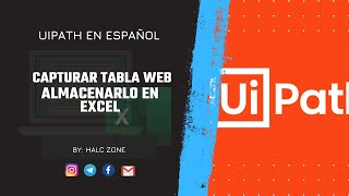 Extraer Tabla de Página Web en DataTable y almacenarlo en archivos | UiPath en Español | RPA