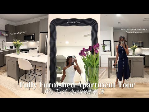 Minimal Studio Apartment Tour (affordable finds)  | my first apartment at 30!