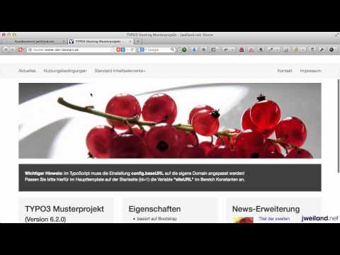 TYPO3 Musterprojekt 6.2 - Teil 01: Neues Musterprojekt installieren