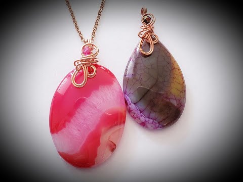 Fancy Top Wrap for Top Drilled  Pendants Beads - Cheryl St.Pierre of Majestic Wire Artworks