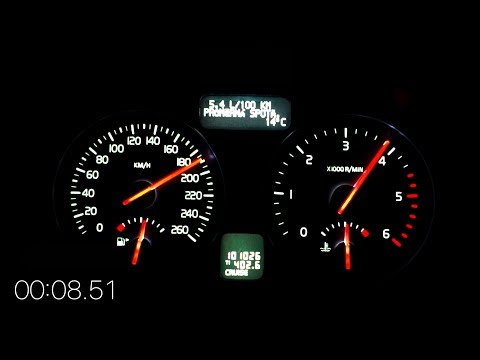 Volvo S40 1.6D - Acceleration 0-190 (TOP SPEED)