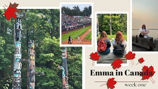 CANADA VLOG week one | stanley park sea wall, granville island & baseball