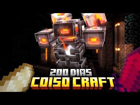 Sobrevivi 200 DIAS Zerando o COISO CRAFT no Minecraft - O FILME