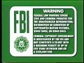 Green FBI Warnings 1997 2000