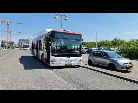 HTM lijn 26: Den Haag Kijkduin - Station Den Haag HS v.v. | HTM 1073 | 2022