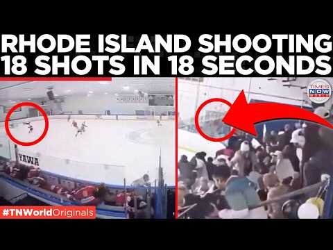SHOOTER CAUGHT ON CAM: Unleashes 18 Bullets in 18 Seconds During Rhode Island Hockey Game | BREAKING