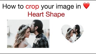 How to crop an image in heart shape ❤️ using PowerPoint