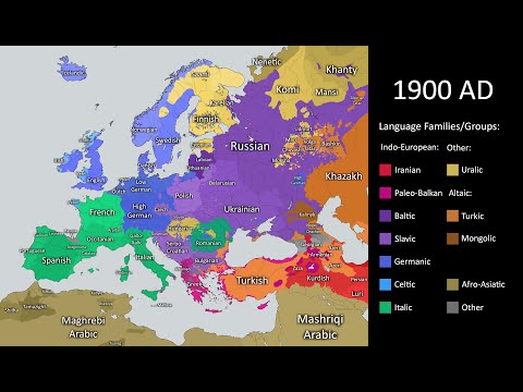 The History of the European languages 4000 BC - 2021 AD