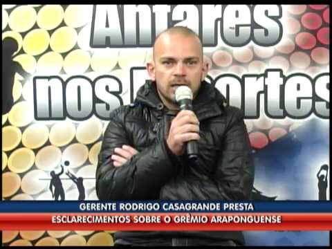 03/07 - Grêmio Araponguense: Esclarecimentos