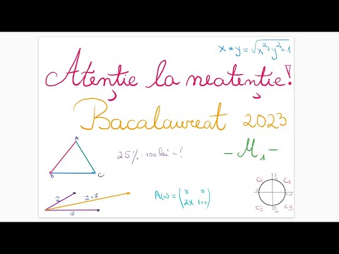Atentie la Neatentie - Bacalaureat 2023 - M1