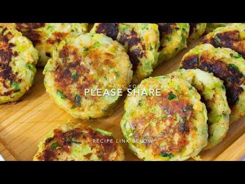 Leek Potato Patties - Potato Leek Patties - Prasa Patties