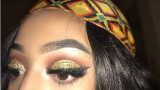Drugstore Gold Cut Crease Eyeshadow Tutorial