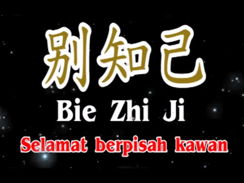 Bie Zhi Ji -  Karaoke - 别知己 - Bye My Friend  - Terjemahan - Lyrics - Lirik