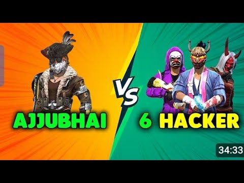 6 Hacker Pro Player vs Ajjubhai Best Clash Squad Gameplay - Garena Free Fire - Total Gaming.