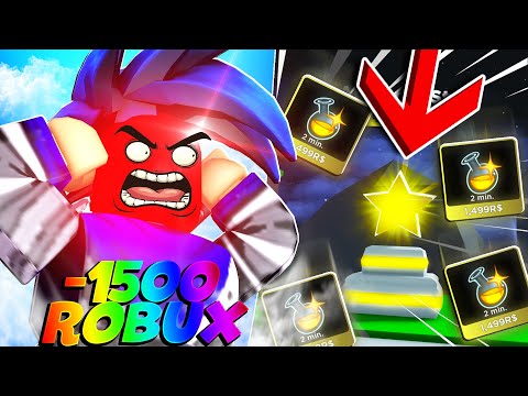 o DIA em que PERDI a POÇÃO SHINY de graça 😭 -1500 ROBUX no ANIME FIGHTERS! - ROBLOX