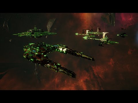 Necrons vs Orks - Skalgrim Mod - 4K Quality - Battlefleet Gothic Armada 2