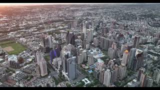 台中七期 臺中國家歌劇院 聯聚 中國人壽市政大樓 麗格 中國信託 日落 5.1K30 空拍素材