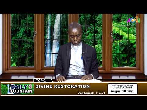 DAILY FOUNTAIN DEVOTIONAL GUIDE FOR 18 AUGUST 2020 - THE VEN.  FORTUNATE JOE UCHENDU