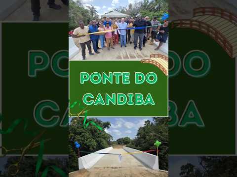 Ponte do Candiba construída com recursos de emenda de Hildo Rocha é inaugurada por Zé Martinho
