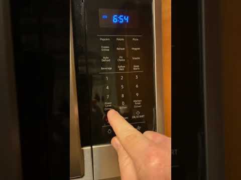 Set time on Samsung microwave