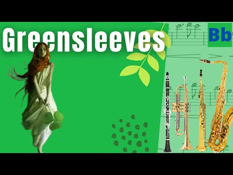 Greensleeves [Partitura descomplicada para clarinete, sax tenor, soprano, trompete]