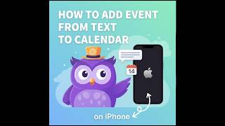 How to Add Event from Text to Calendar on iPhone Using Shortcuts