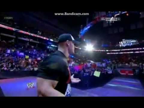 WWE Raw 3/5/12 - John Cena Gets Booed At His Hometown Of Boston