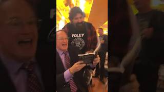 Jim Cornette shows Mick Foley his favorite book! #jimcornette #mickfoley
