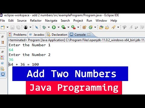 Java Program To Add Two Numbers With User Input