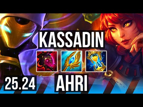KASSADIN vs AHRI (MID) | Good KDA: 15/2/10, 46K damage | EUW Master | 25.24