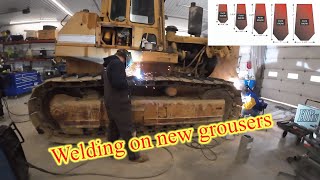 Welding on new grousers vs buying new dozer track pads | Which ones more cost effective? #welding