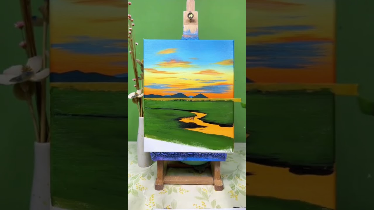 #howtopaint #art #painting #drawing #acrylicpainting #landscapepainting #acrylicscenery