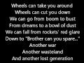 Rush-Between The Wheels (Lyrics)