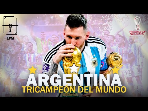 ARGENTINA Campeón del Mundo QATAR 2022 ⭐⭐⭐La PELÍCULA 🏆 De la mano de LEO MESSI ⚽ PARTIDO a PARTIDO