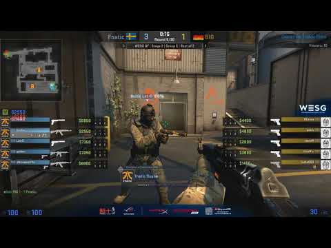 WESG 2017. Fnatic vs BIG. Map 2