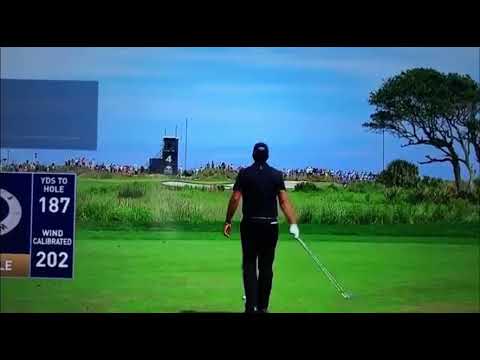 Phil Mickelson pissed about drone in the way of his approach shot to the green at Kiawah. 🚁🚁🚁