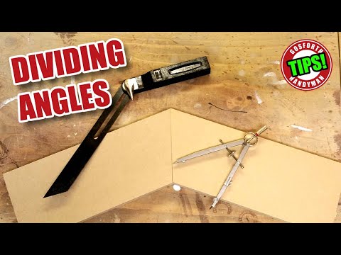 Dividing Angles for Woodworking - Old School Compasses Method!