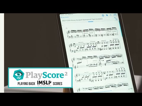 Playing back IMSLP Scores - PlayScore 2 Music Scanning App