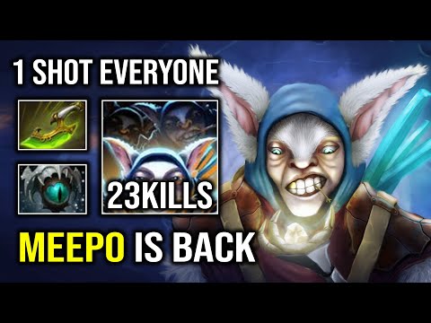 MEEPO IS BACK IN 7.33 Instant Delete Everyone with Max Stats Skadi + Swift Blink Dota 2