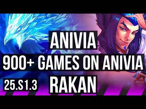 ANIVIA & Kai'Sa vs RAKAN & Jinx (SUP) | 1/1/7, 900+ games | KR Master | 25.S1.3