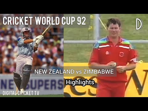 CRICKET WORLD CUP 92 / NEW ZEALAND vs ZIMBABWE / 15th Match / HD Highlights / DIGITAL CRICKET TV