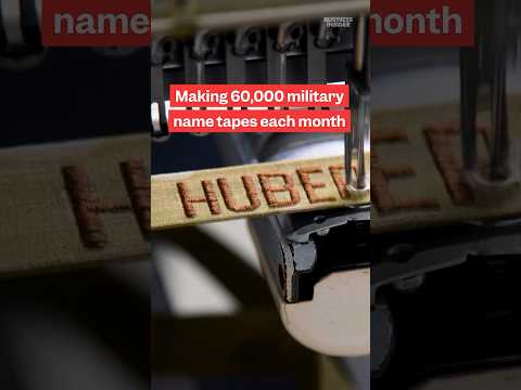 How #military name tapes are made at this #FortKnox facility. #armedforces