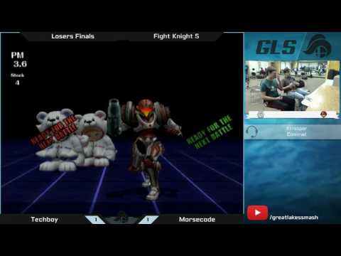 Fight Knight V Project M Singles Losers Finals - Techboy (Ice Climbers) vs. Morsecode (Samus)