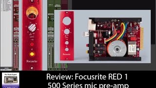 Video thumbnail for Real World Review of the Focusrite Red 1 500 series preamp by Production Expert