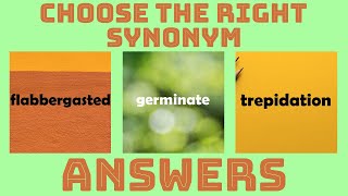 'Choose the Right Synonym' Quiz ALL Answers | Synonyms Test | Synonym Quiz | QuizDiva | Quiz Diva
