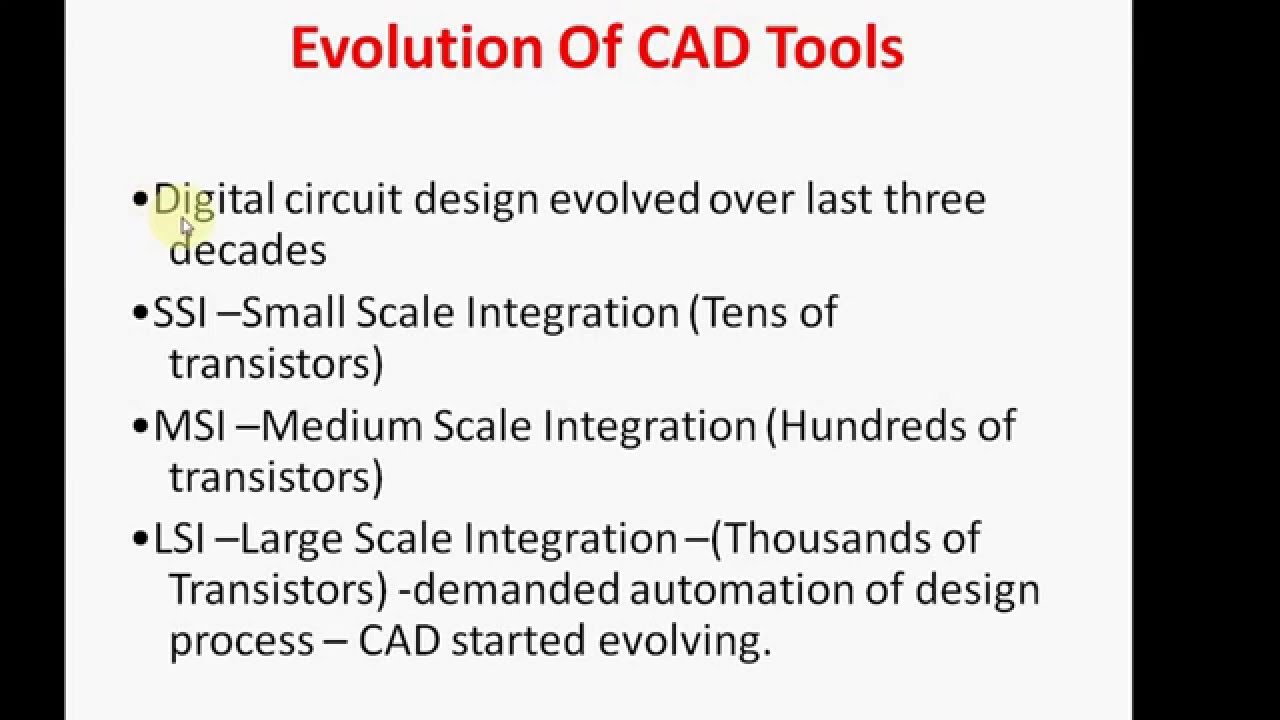 CAD for VLSI Design Course Part 1